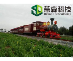 Wuhan Dising Open Type Amusement Park Mini Track Train With Ce Certification 63 Seats