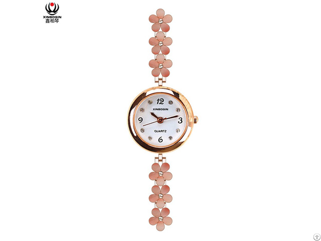 Xinboqin Wholesale Quartz Watch Lady Fashion 3atm Water Resistant Alloy Wrist Watches Custom