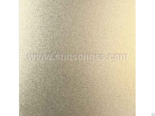 Bead Blasted Brass Stainless Steel Sheet