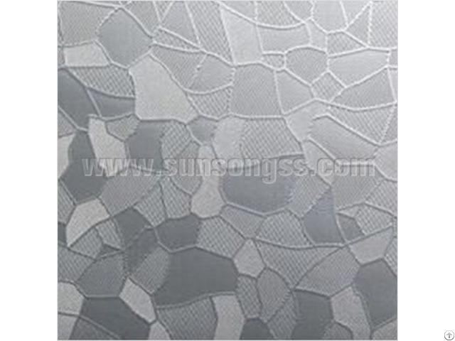 Icy Bamboo Embossed Stainless Steel Sheet