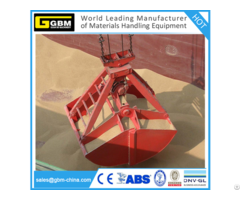 Four Rope Dual Scoop Mechanical Grab For Discharge Bulk Material