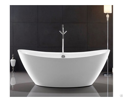 Traditional Large Oval Freestanding Tub Deep Soaking With Gloss Surface Yx 723