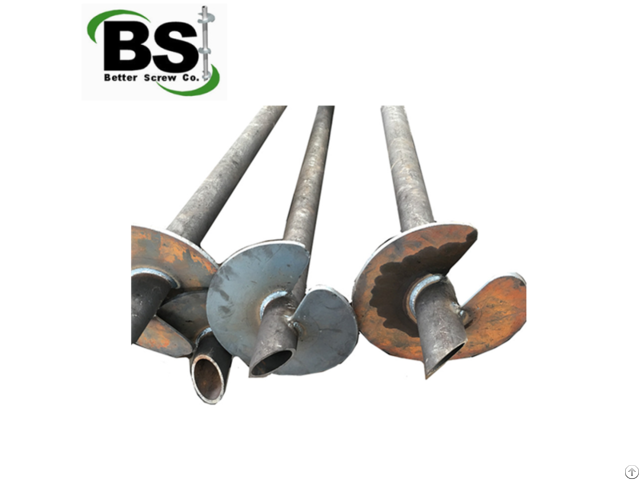 Commercial Construction Steel Round Tubing Screw Anchor