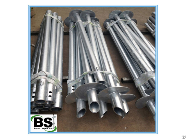 Heavy Duty Round Tubular Shaft Helical Ground Anchors