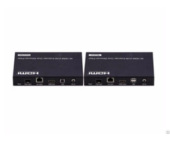 4k Low Latency Kvm Hdmi Extender Over Ip Fiber With Rs232 Remote Led