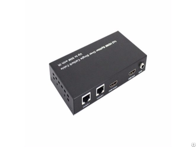 1x2 Hdmi Splitter Over Single Cat5e 6 Cable Up To 50m With Ir