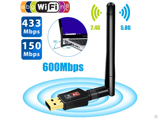 600mbps 11ac Dual Band Wifi Adapter Support Win10 Mac Linux