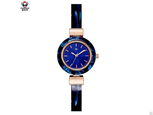 Xinboqin Manufacturer Women Brand Your Own Elegant Business Vogue Odm Acetate Watch