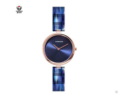 Xinboqin Supplier Bulk Custom Logo Luxury Waterproof Fashion Woman High Quality Acetate Watch
