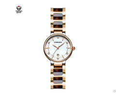 Xinboqin Supplier Custom Luxury High Quality Lady Brand Quartz Water Resistant Acetate Watch