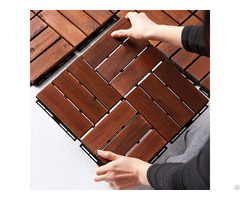 Interlocking Acacia Wood Deck Tiles