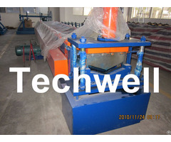 Roof Ridge Cap Cold Roll Forming Machine With Hrc 50 60 Cutting Blade