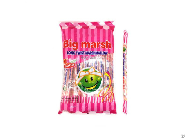 Candy Wholesale Fruit Long Twist Marshmallow