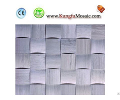 Chinese 3d Grey Wood Marble Mosaic