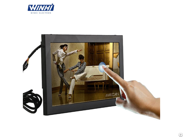 Resistive Touchscreen 10 1in Metal Case Lcd With Hd Port Supermarket Monitor