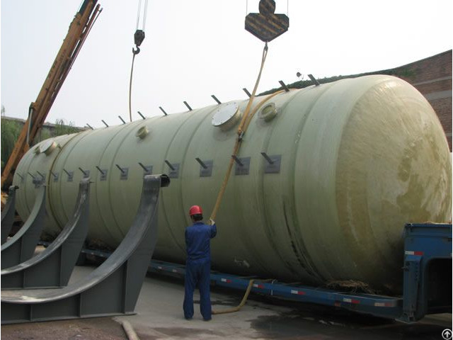 Fiberglass Reinforeced Plastc Horizontal Vessel