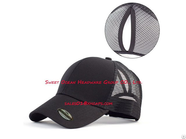 Wholesale 100 Percent Cotton High Quality Mesh Caps For Women