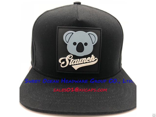 100 Percent Acrylic Unisex Hip Hop Snapback Caps With Rubber Patch