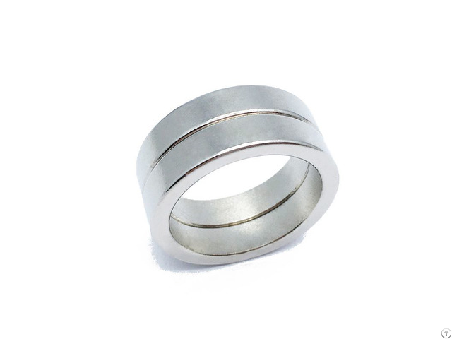 N35 Nickel Coated Neodymium Round Ring Shape Rare Earth Magnet