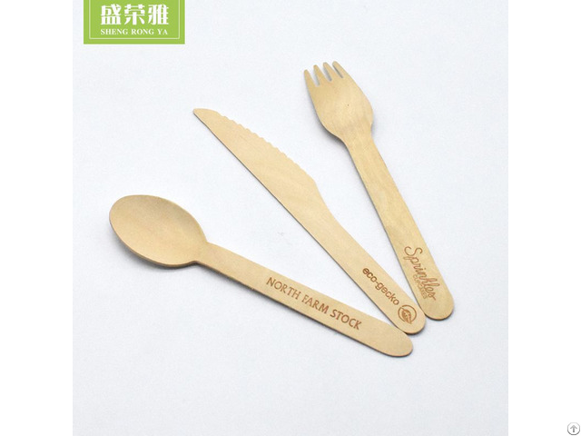 Birch Wood Cutlery Set