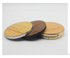 Bamboo Walnut Wooden Fast Wireless Chargers For Iphone