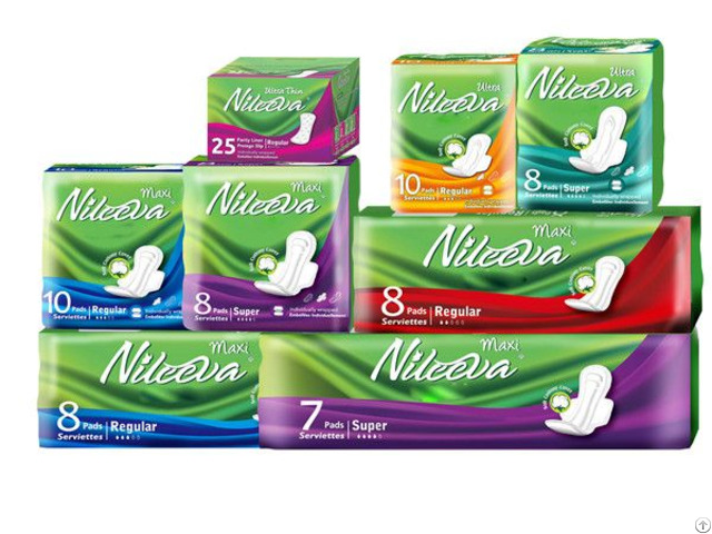 Sanitary Pads Napkin Panty Liners Nileeva Green Series