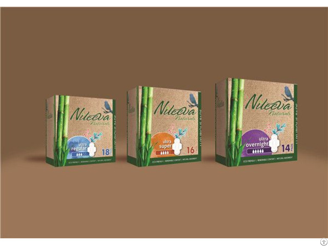 Eco Friendly Sanitary Pads Napkin Panty Liners Bamboo Core