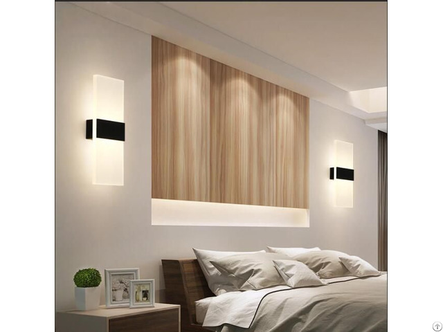 Indoor Decoration Acrylic Led Light Wall Lamp Modern For Bed Room