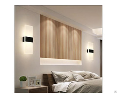 Indoor Decoration Acrylic Led Light Wall Lamp Modern For Bed Room