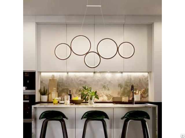 Modern Restaurant Creative Round Circle Pendant Rl5 Ring Light Led