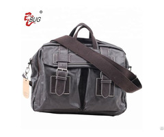 Hot Selling Fashion Black Large Capacity Duffle Travel Men Leather Shoulder Bag