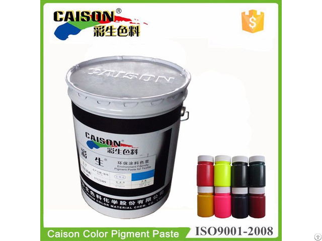 Eco Friendly High Concentrated Pigment Paste For Textiles