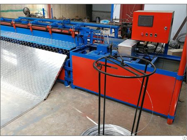 Semi Automatic Chain Link Fence Mesh Machine