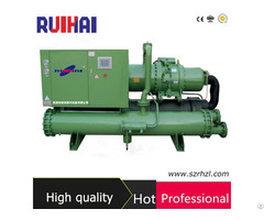 Low Temperature Glycol Water Cooled Industrial Screw Chiller