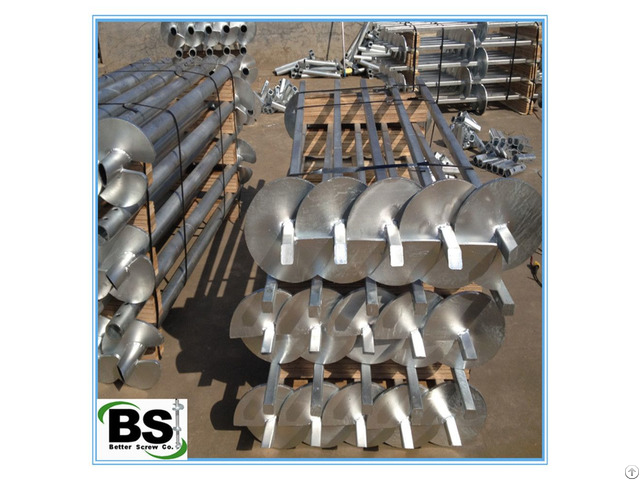Hot Dipped Zinc Coating House Foundation Helical Screw Piles