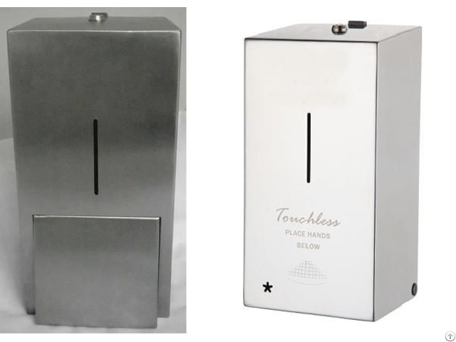 Washroom Hygiene Stainless Steel Liquid Soap Dispenser Manual Bottle Disposable Pouch Available