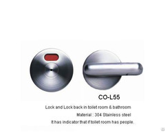 Stainless Steel Toilet Cubicle Partition Lock Hardware Impact Resistance With Handle