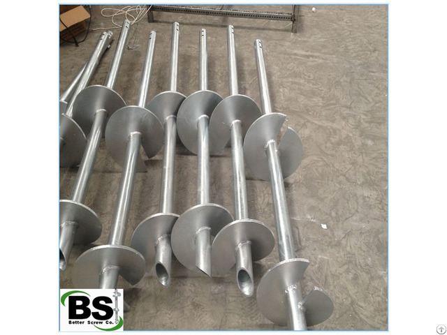 Construction Support Helical Screw Steel Pipe With Helix Plate