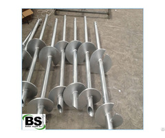 Construction Support Helical Screw Steel Pipe With Helix Plate