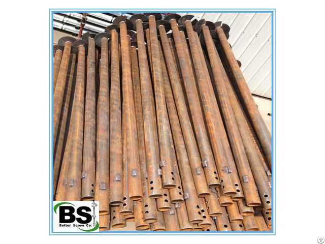 Galvanized Steel Round Shaft Helical Pile