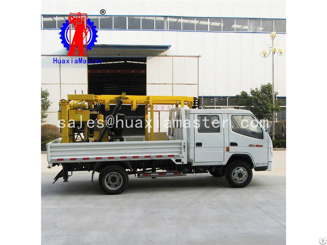 Xyc 200 Vehicle Mounted Hydraulic Core Drilling Rig Machine Supplier