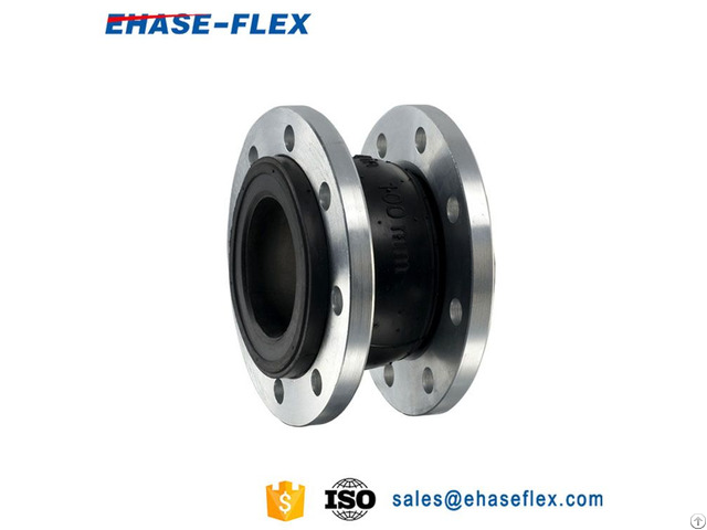 Rubber Bellows Flexible Joint With Flange Connector