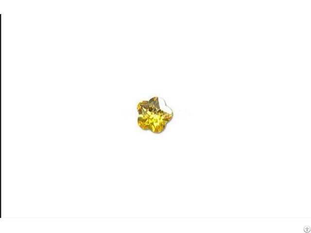 Specially Designed Mini Yellow Color Star Zircon Ring Plane