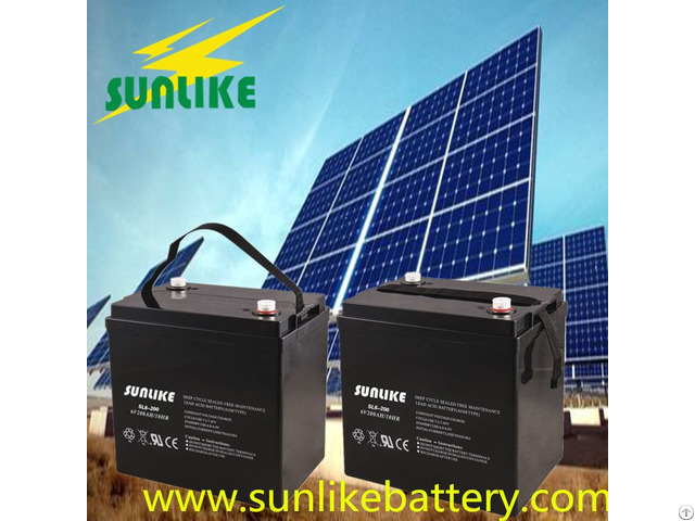 Lead Acid Agm Solar Ups Battery 6v100ah For Alarm System