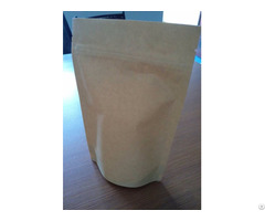 Simple Kraft Paper Bag With A Zipper