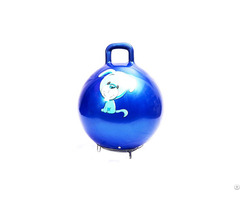 Toy Manufacturer Inflatable Colorful Fitness Jumping Ball With Handle For Children