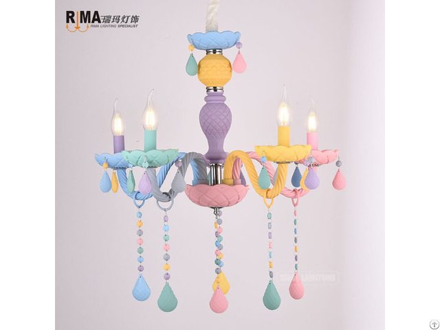 Rima Lighting Colorful Lustre Pendant Lamp For Kids Children Room Decor