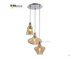 Glass Ceiling Light 3 Piece In One Pendant