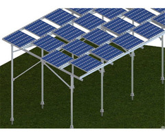 Carbon Steel Screw Pole Ground Mounting System For Solar Framed Pv Modules
