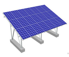 Waterproof Adjustable Solar Ground Racking System For Pv Module Sanodized Aluminum Structure